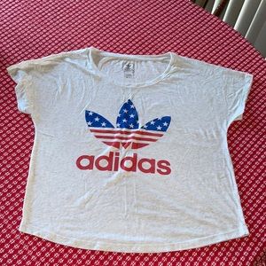 American Flag short sleeve adidas tee